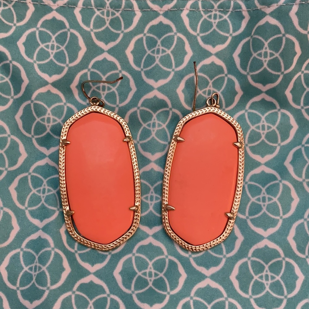 Kendra Scott Danielle earrings in coral